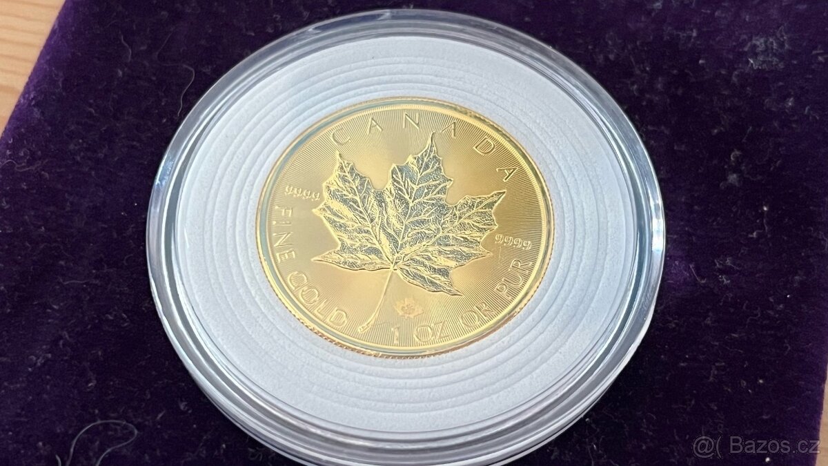 👑 Zlatá Investiční Mince Maple Leaf 1 Oz. 2022 - 2