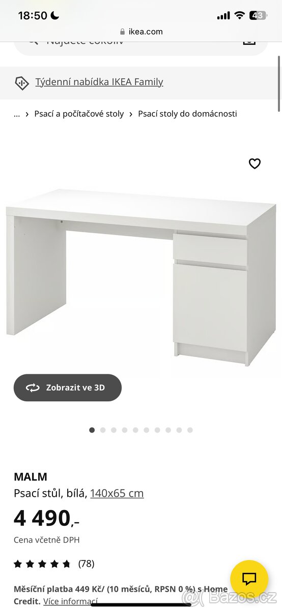 Psací stůl Ikea - 2