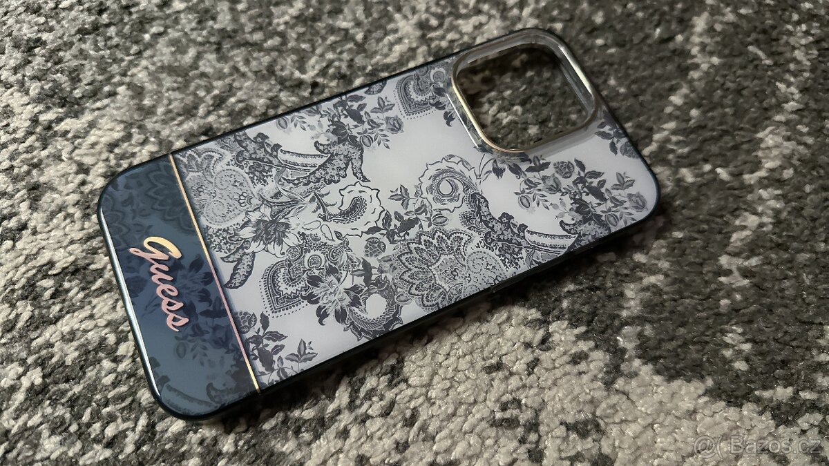 Kryt Guess na iPhone 14 PRO MAX - černobílý - 2