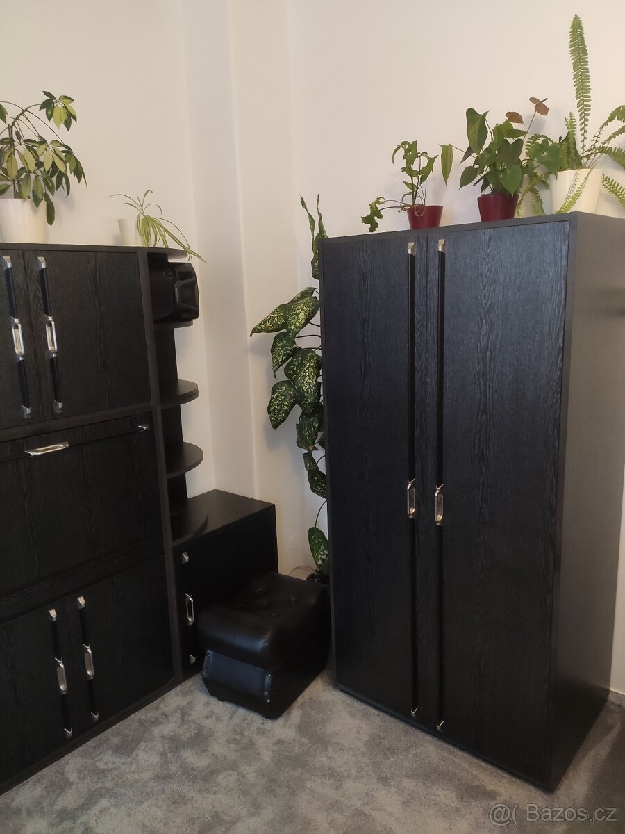 Prodám obývací stěnu, skříň, peřiňák, stolek - 2