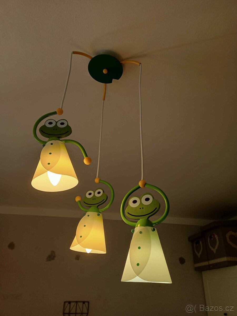 Dětský lustr FROG / Žabáci - 2