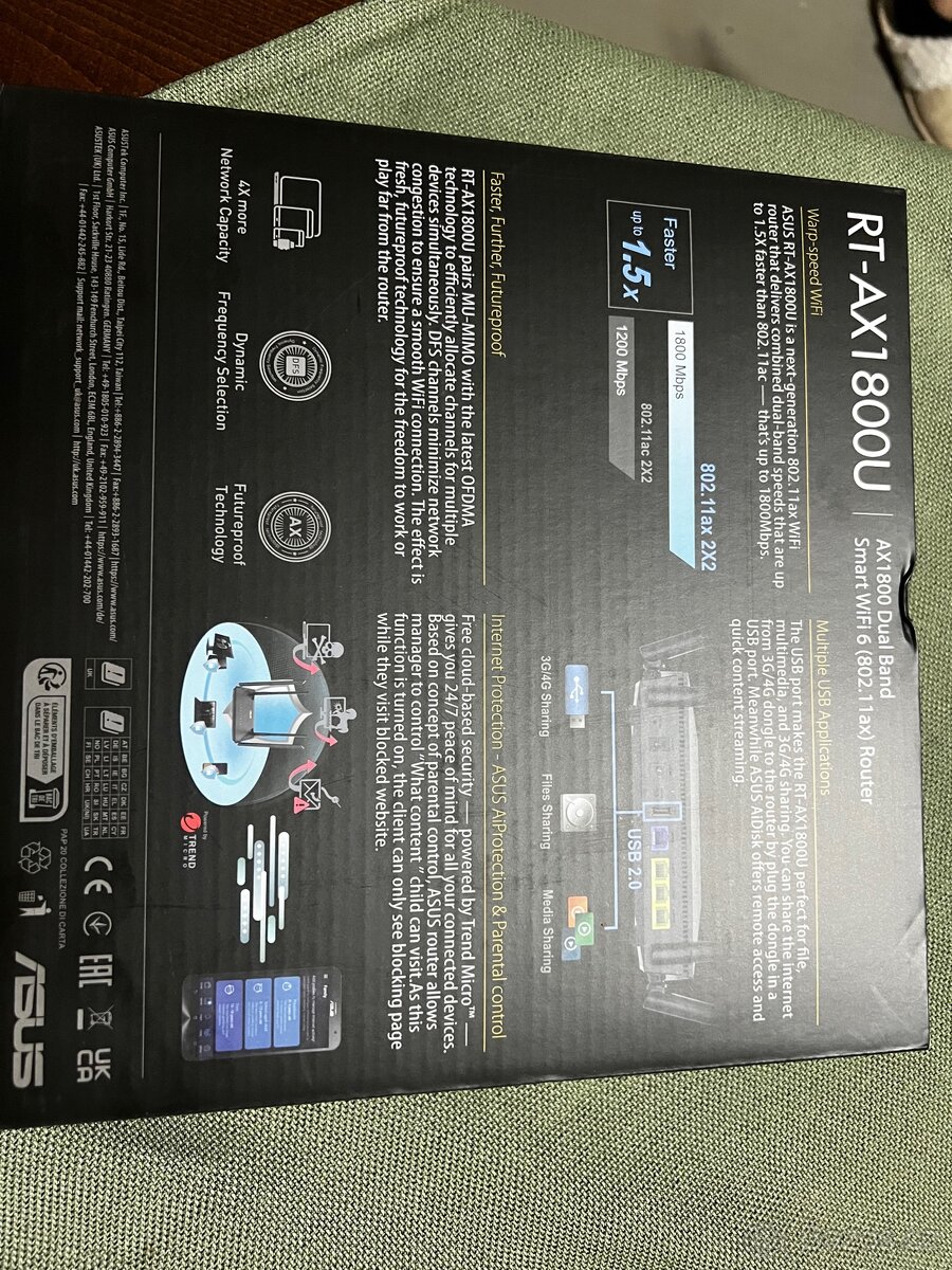 Router Asus RT-AX1800U. WiFi - 2