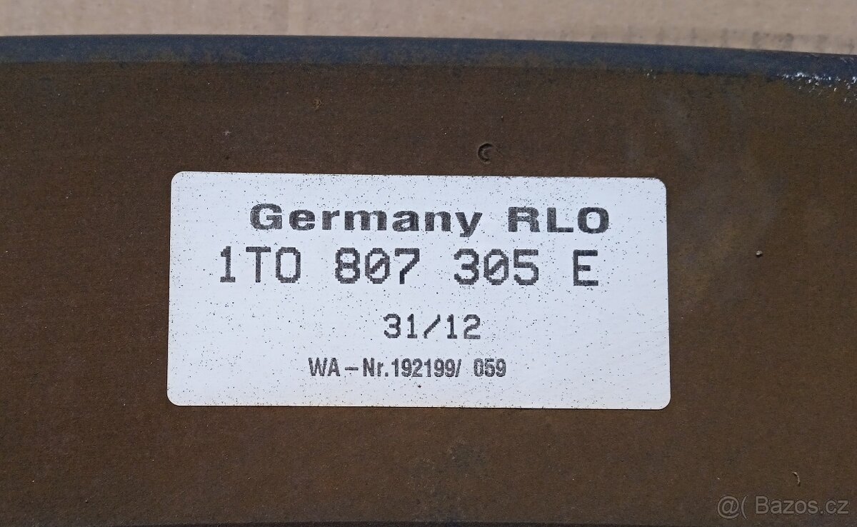 Výztuha zadního nárazníku VW Touran - 2