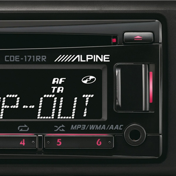 ALPINE CDE-171RR , USB , MP3 , AUX.... - 2