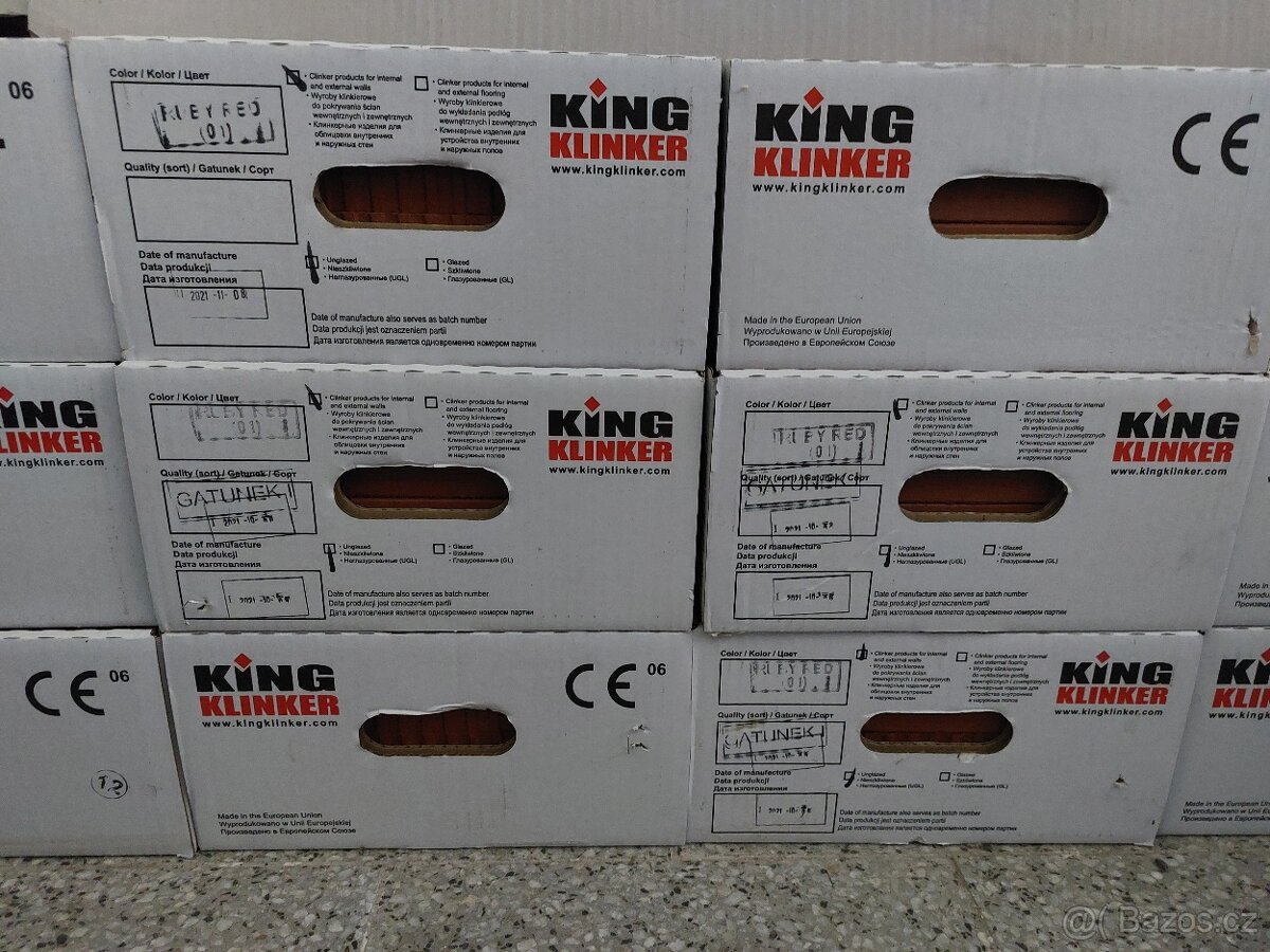 Obkladové fasádní pásky Klinker - červené - 12 m2 nové - 2