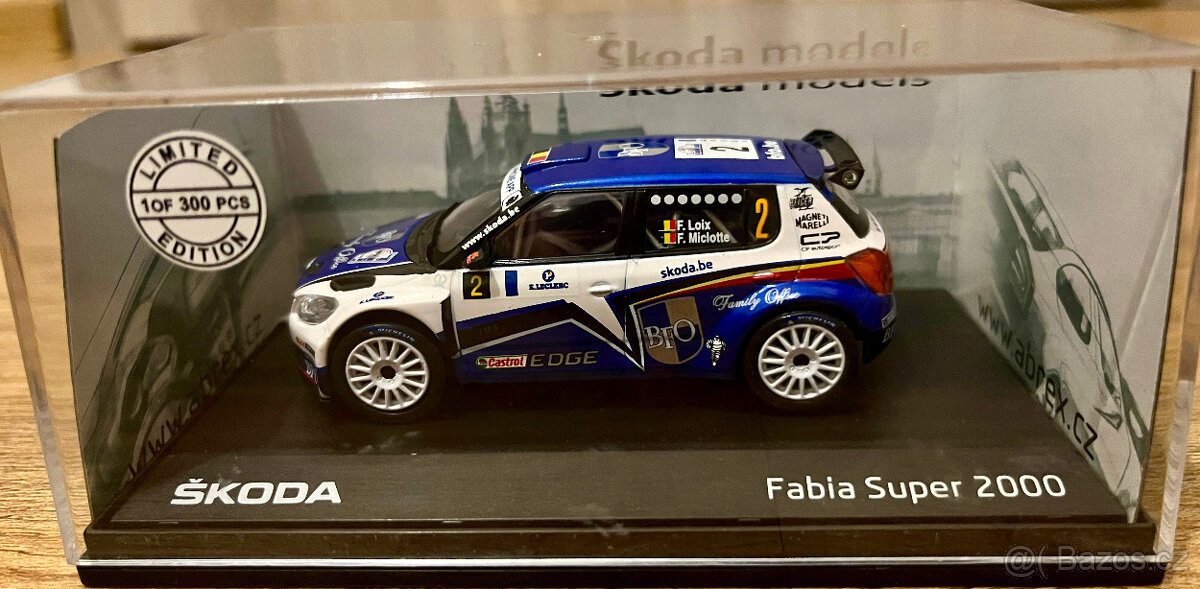 1/43 Škoda Fabia S2000 Abrex Limitovaná Edice Kresta, Loix - 2