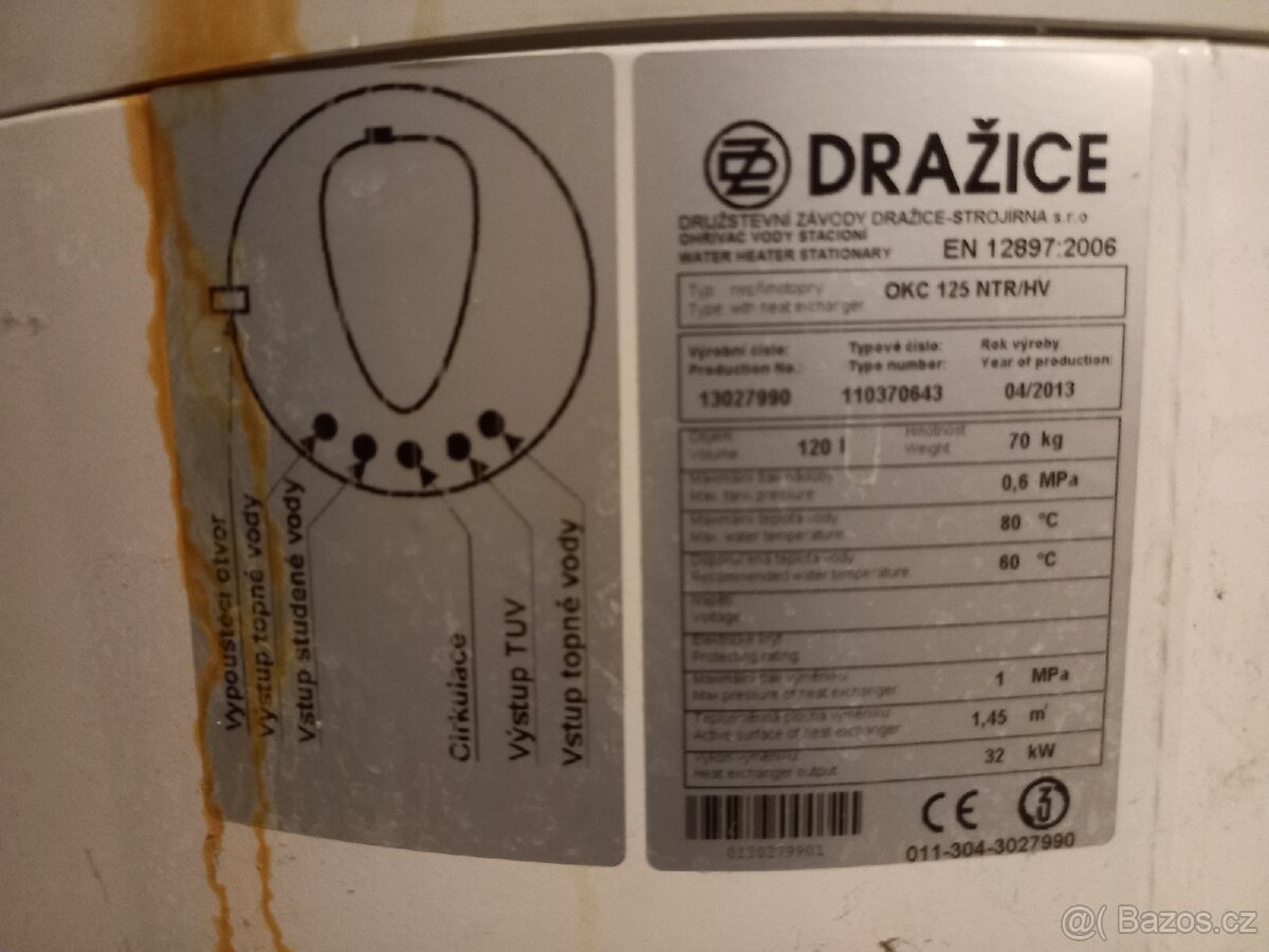 Ohřívač Dražice OKC125NTR - 2