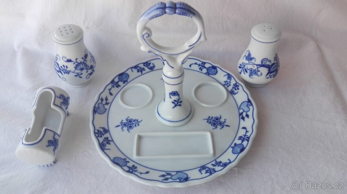 Cibulák souprava slánek/ i jednotlivě / stolní doplnky I.Tř. - 2