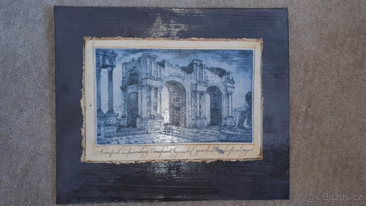 Keramický obraz - antický motiv - 2