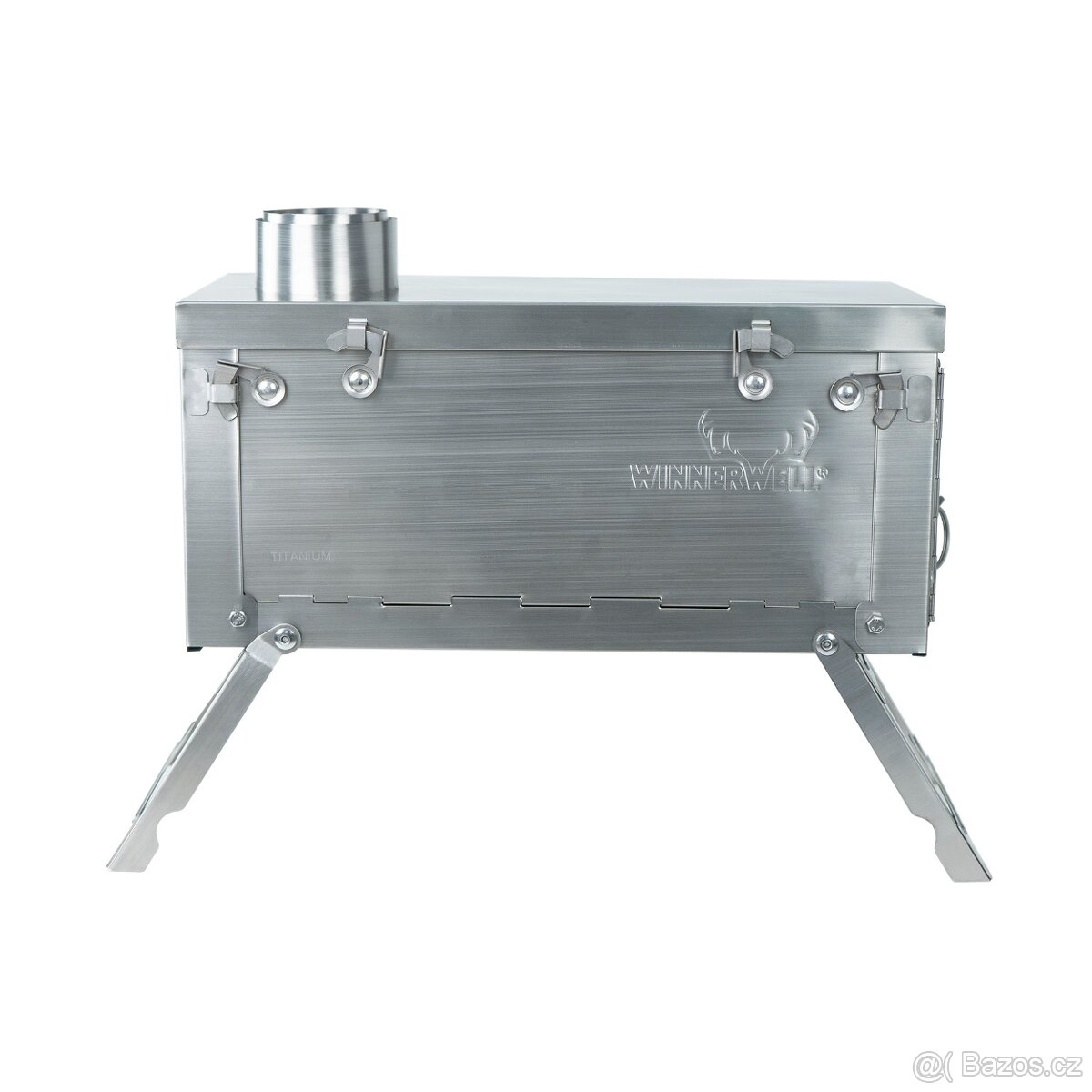 WINNERWELL®Outdoor Přenosná Kamna FASTFOLD 0.9KG TITANOVÉ - 2