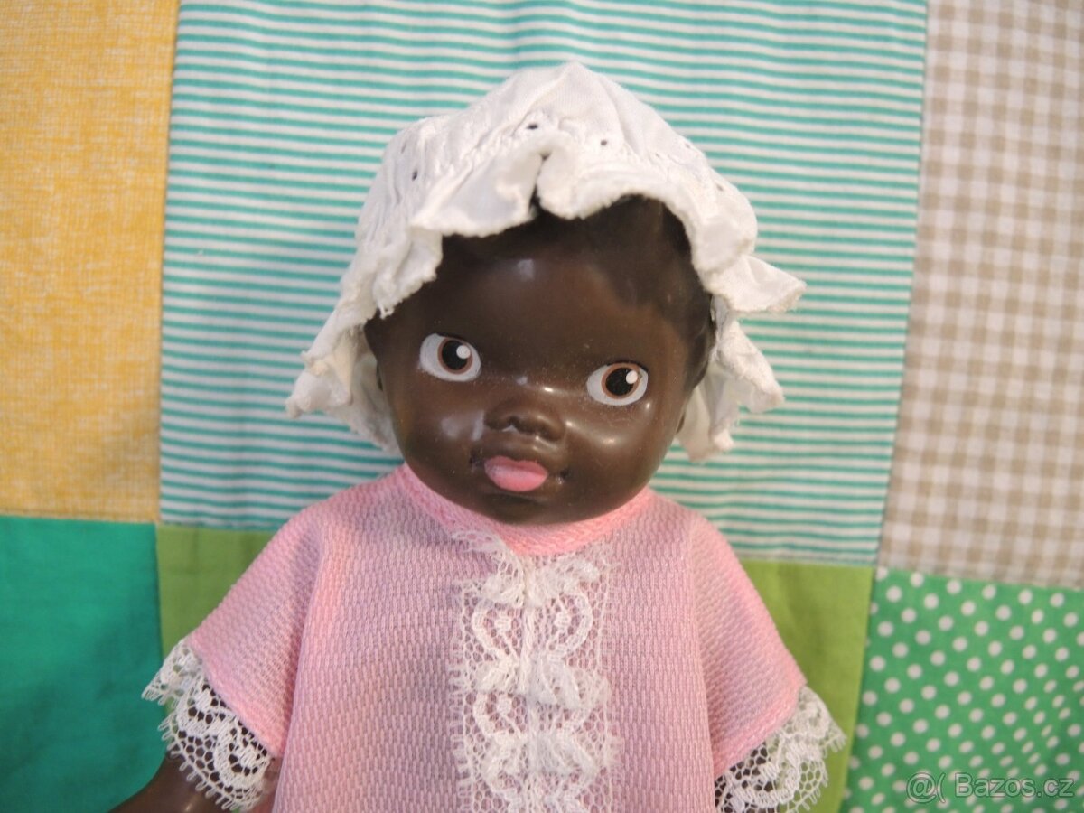Retro panenka gumotex černoška - 2