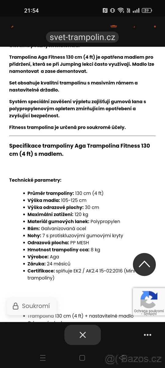 Fitness trampolína - 2