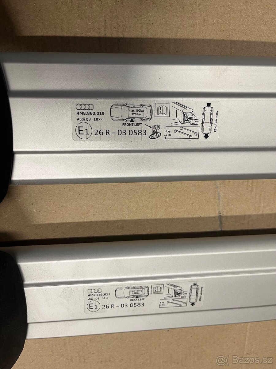 Audi Q8 střešní nosiče - 2