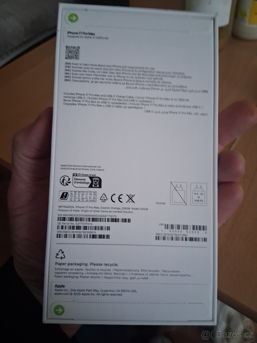 Prodám nový zabalenÿ ..IPhone 17 Pro Max 256 GB - 2