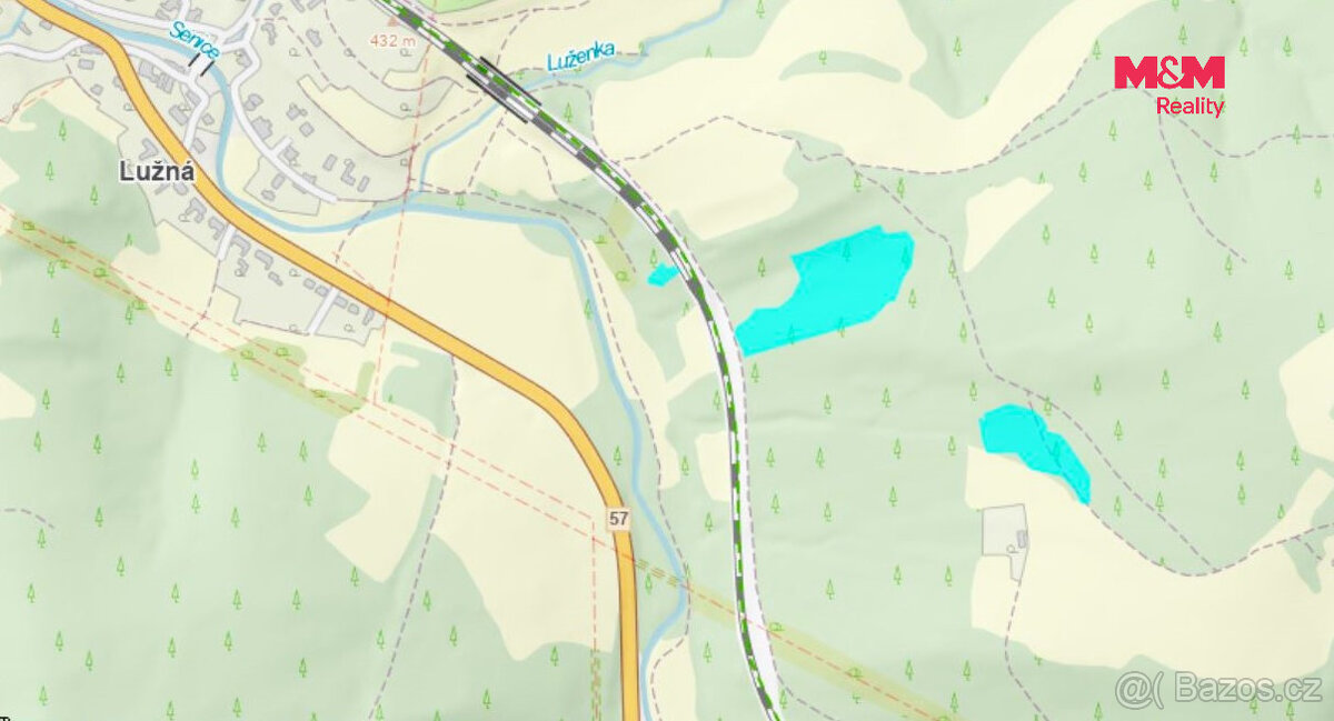 Prodej lesa, 10226 m², Lužná u Vsetína - 2