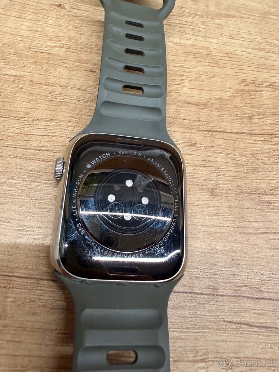 Apple Watch Series 8 45mm Ocel - 2