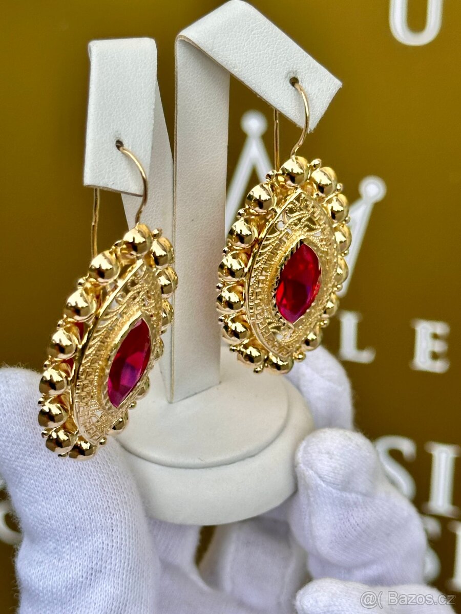 Zlaté náušnice 15,38g - 2