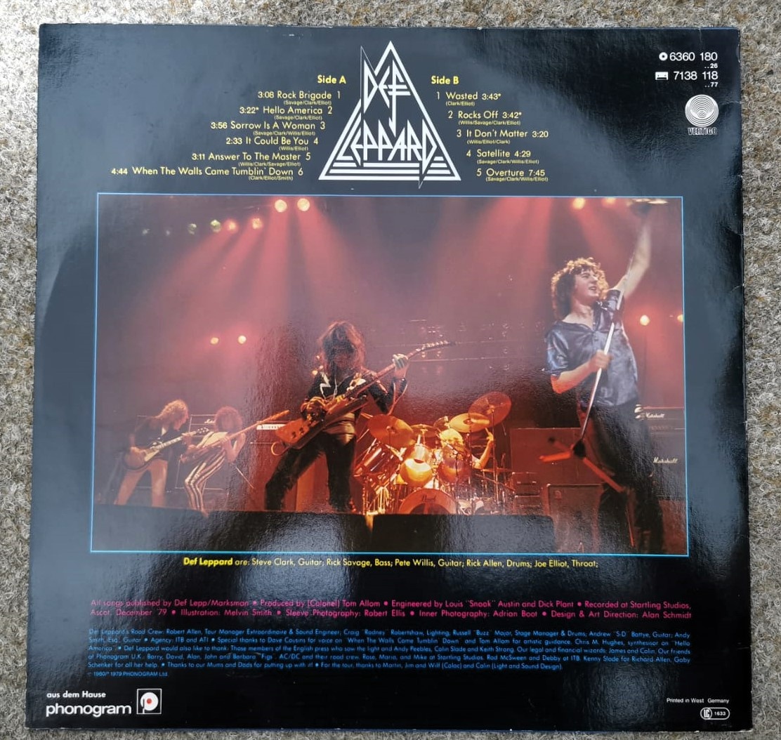 Def Leppard – On Through the Night / 1 press 1980 - 2