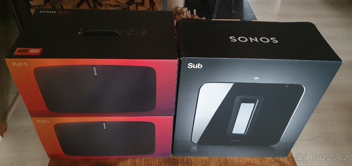 Prodám SONOS: 1x Sub Gen 3 ; 2x Play:5 Gen 2 - 2