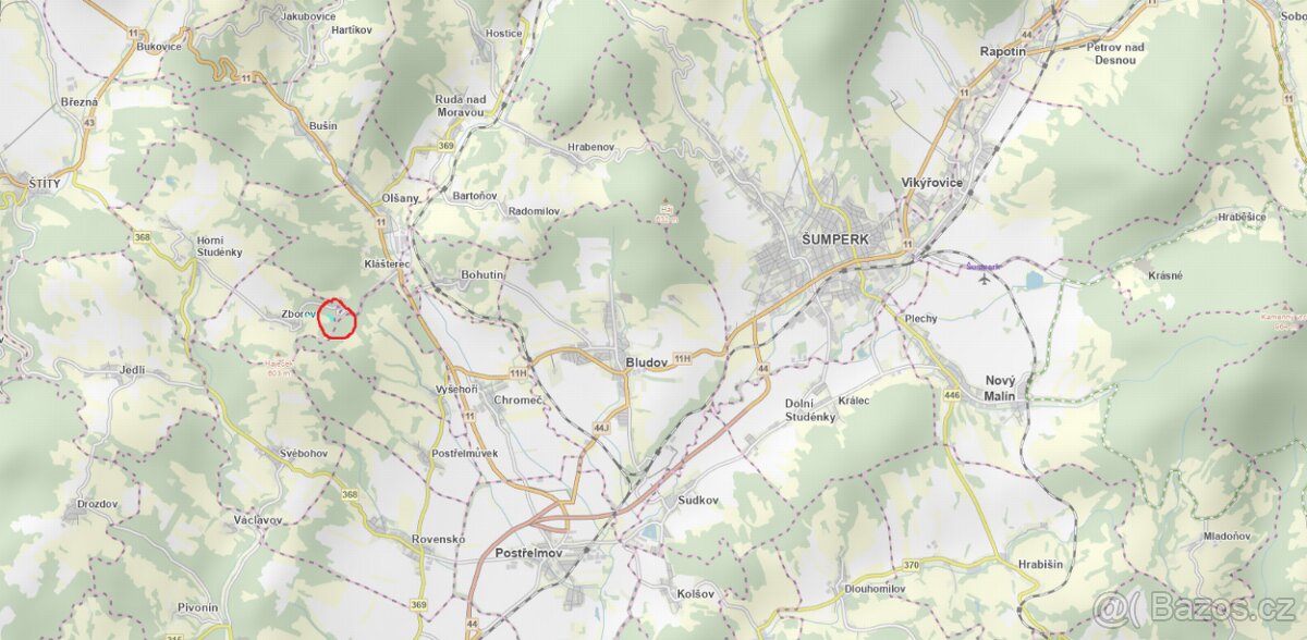 Prodám lesní pozemky v k.ú. Zborov na Moravě Zborov, okres Š - 2