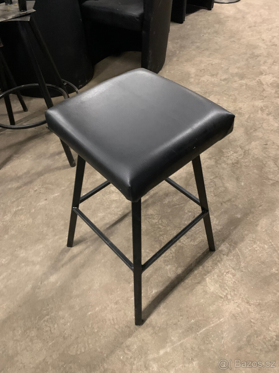 Barová židle NERO bez opěradla - použitá - 2
