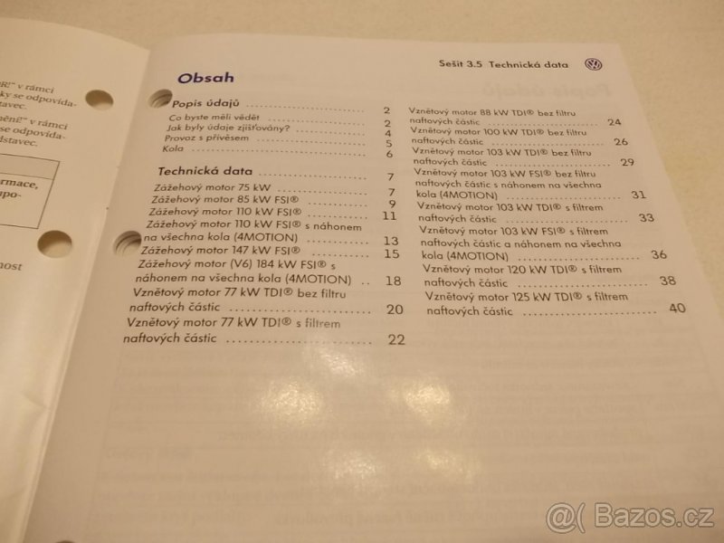 VW PASSAT B6 Variant ( combi ) – technické data - Volkswage - 2