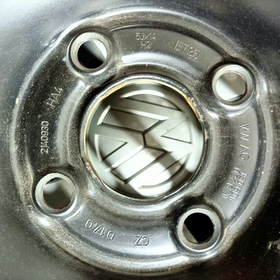 14" plechová kola – 4x100 – VOLKSWAGEN - 2