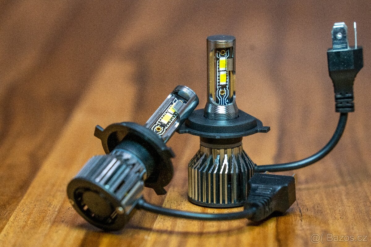 LED žárovky H4, H7, H1, 18 000 LM, 60W, 6000K - 2