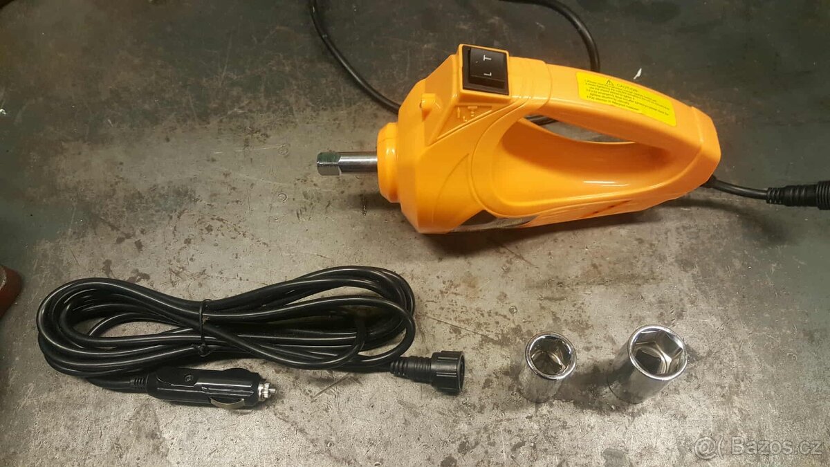 Zvedák elektrický do auta 3t s rázovým utahovákem - 2