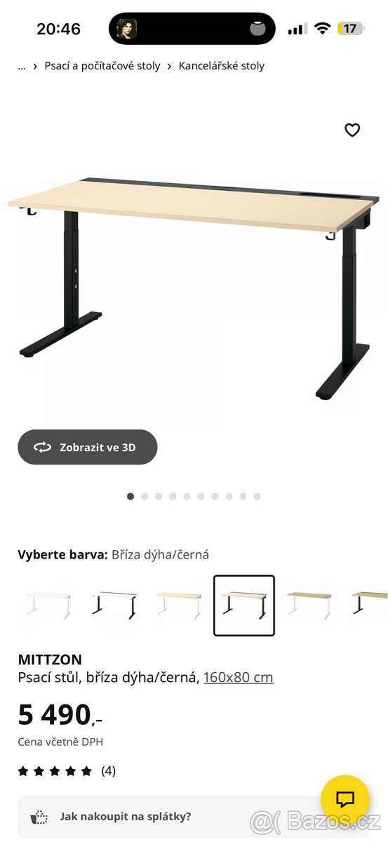 stúl IKEA Mittzon - 2