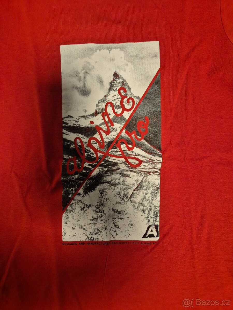 Tričko Alpine Pro, červené, vel. S - 2