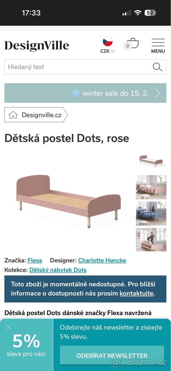 Postel nabytek detsky pokoj - 2