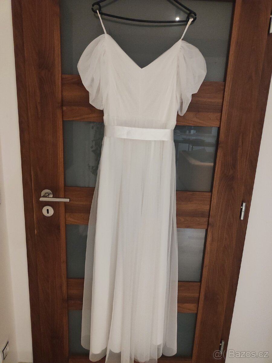 Bílé šaty na věneček vel.36 - 2