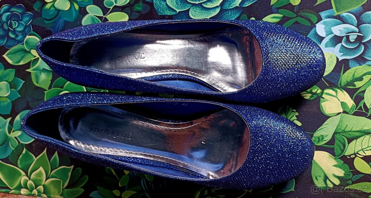 Plesové modré lodičky - 2