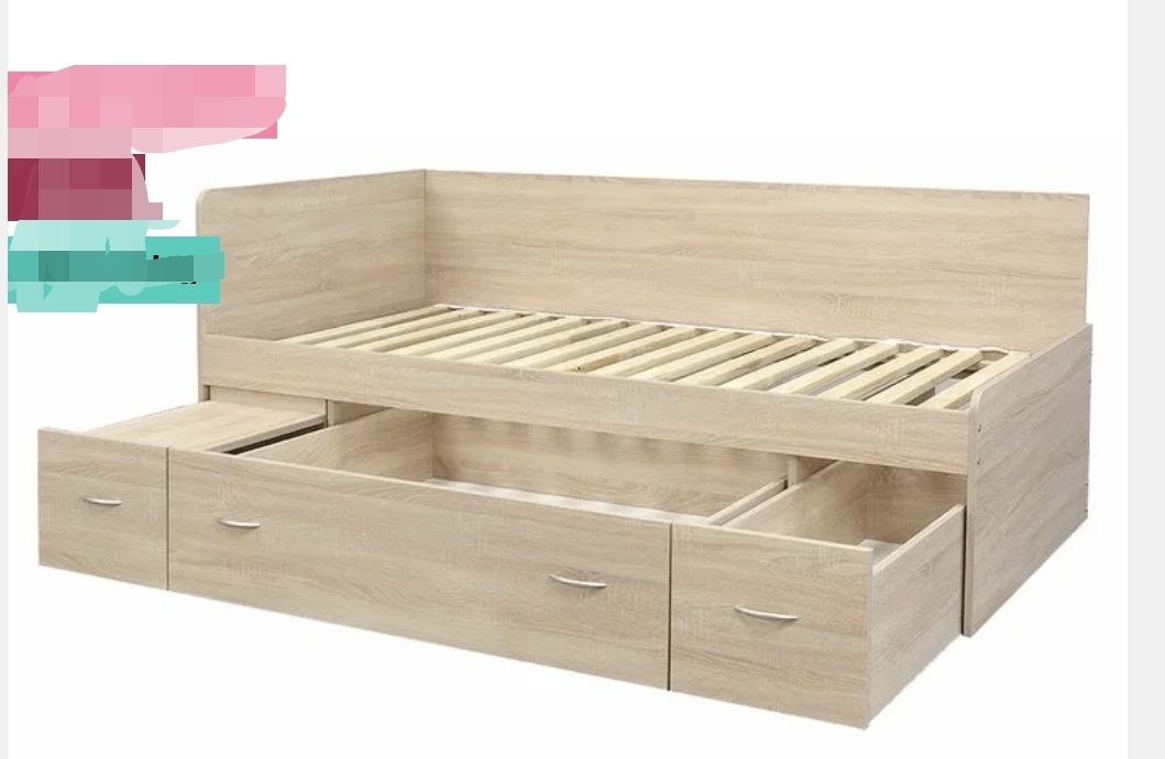 Prodám postel s uložnými prostory a nočním stolkem - 2