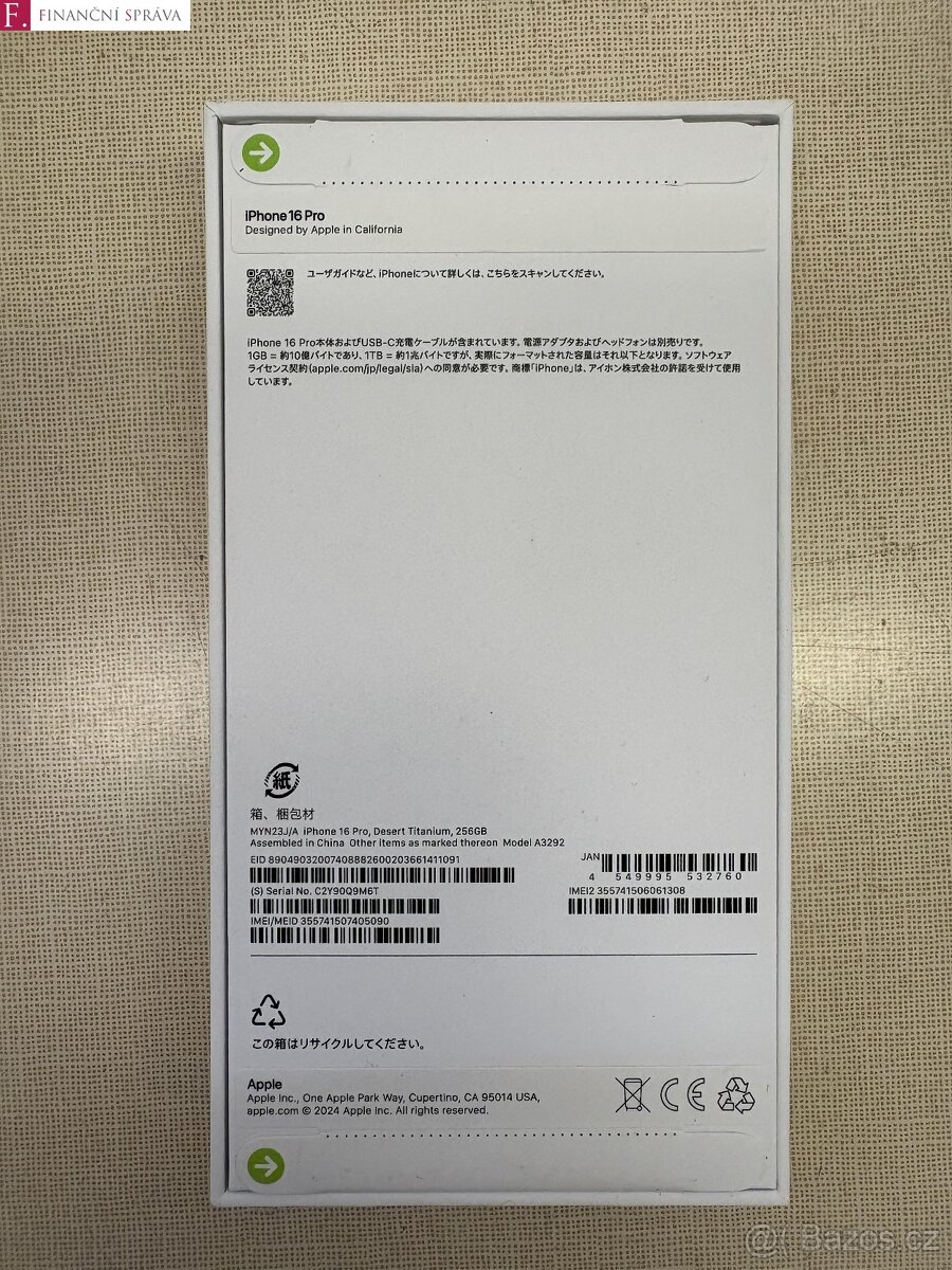 Apple iPhone 16 Pro 256GB hnědá barva - 2