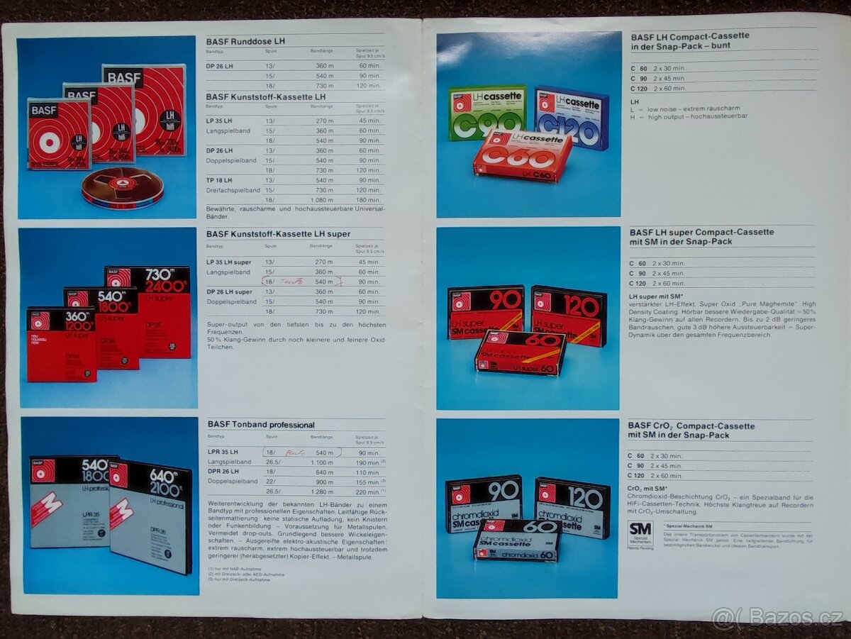 Audio pásky pro kotoučáky kazeťáky 80 léta Basf - 2