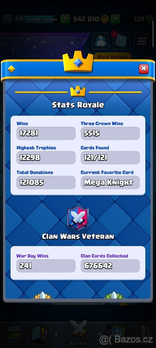 Clash Royale účet - 2