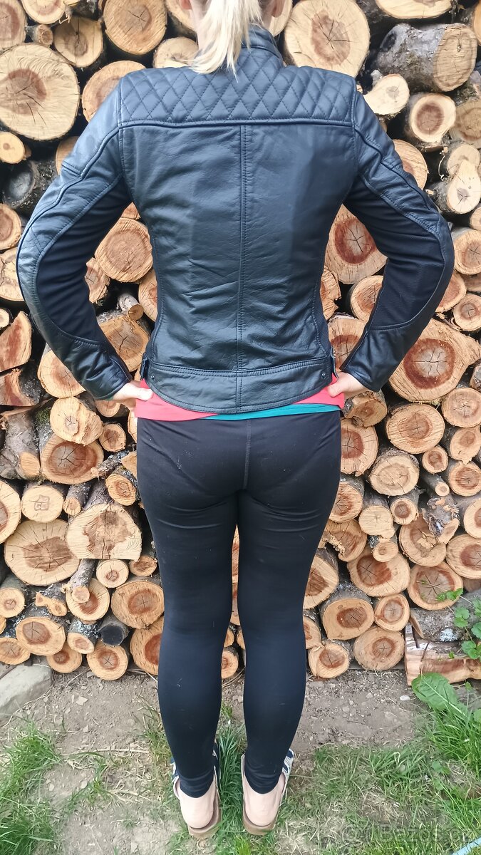 Dámská kožená moto bunda - 2