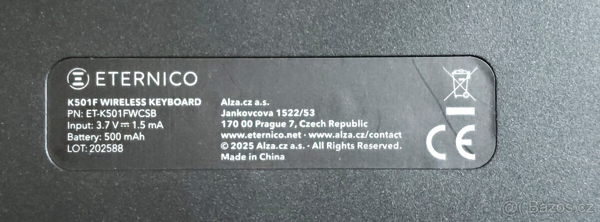 KLÁVESNICE ETERNICO K501F Wireless - 2