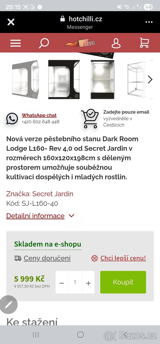 Grow box + led svetlo - 2