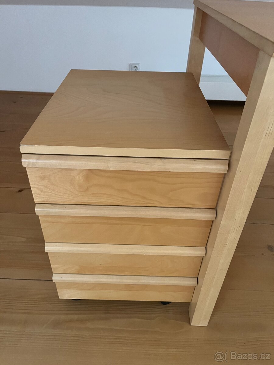 Stůl + šuplíky + židle - 2