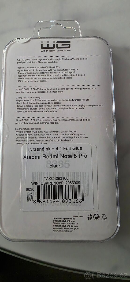 Tvrzené sklo pro Redmi Note 8Pro - 2