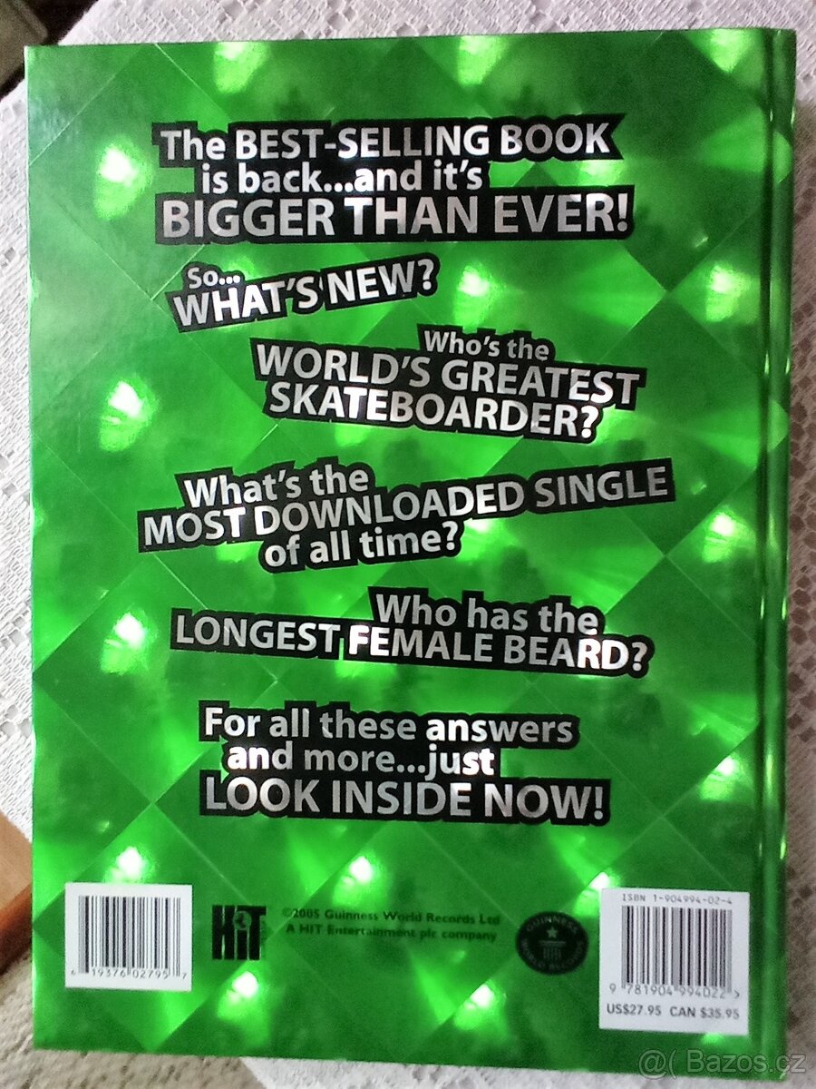 Guinnessovy světové rekordy v angličtině, - 2