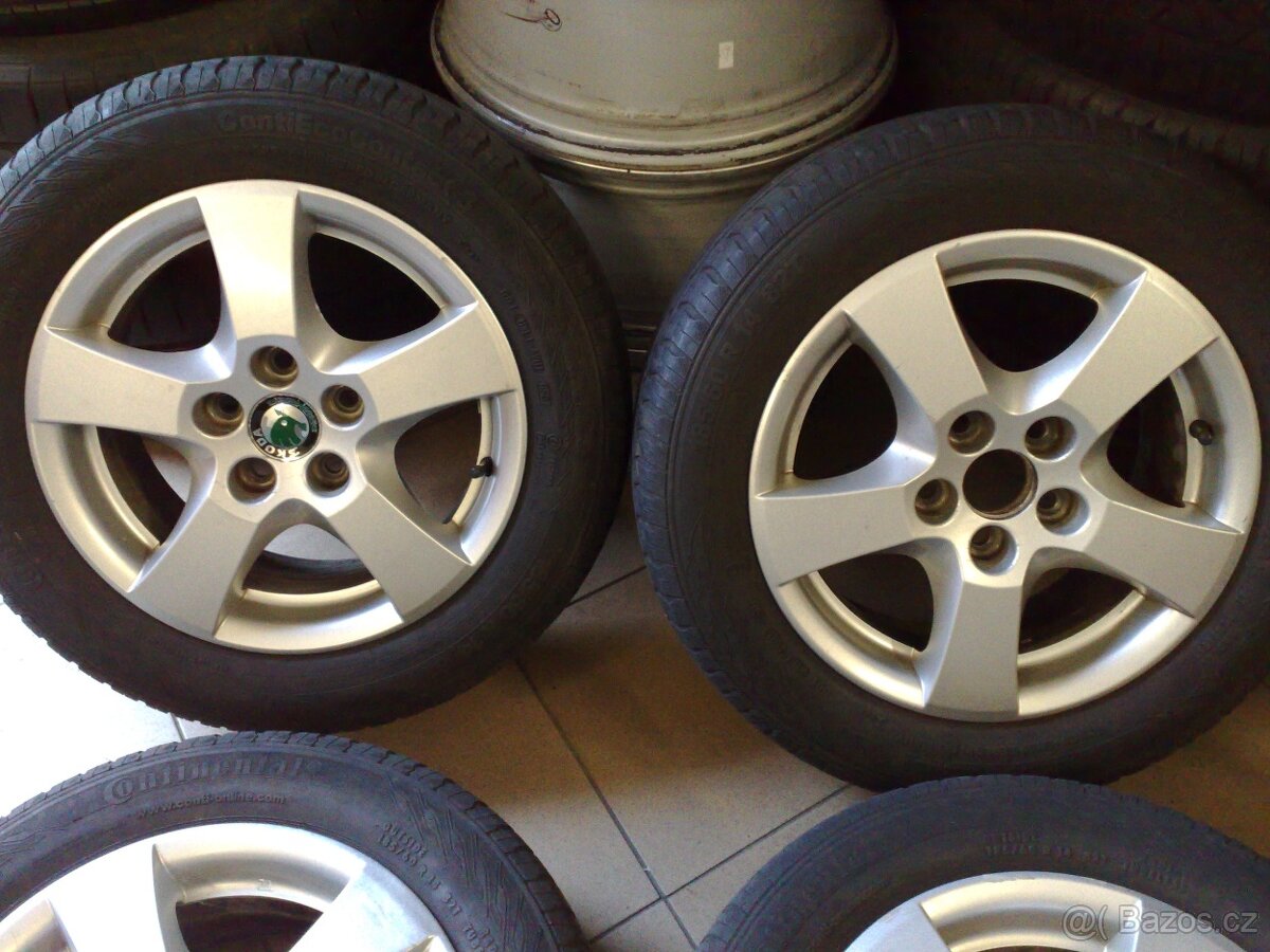 alu kola skoda 5x100 r14 original škoda 185/60/14 - 2