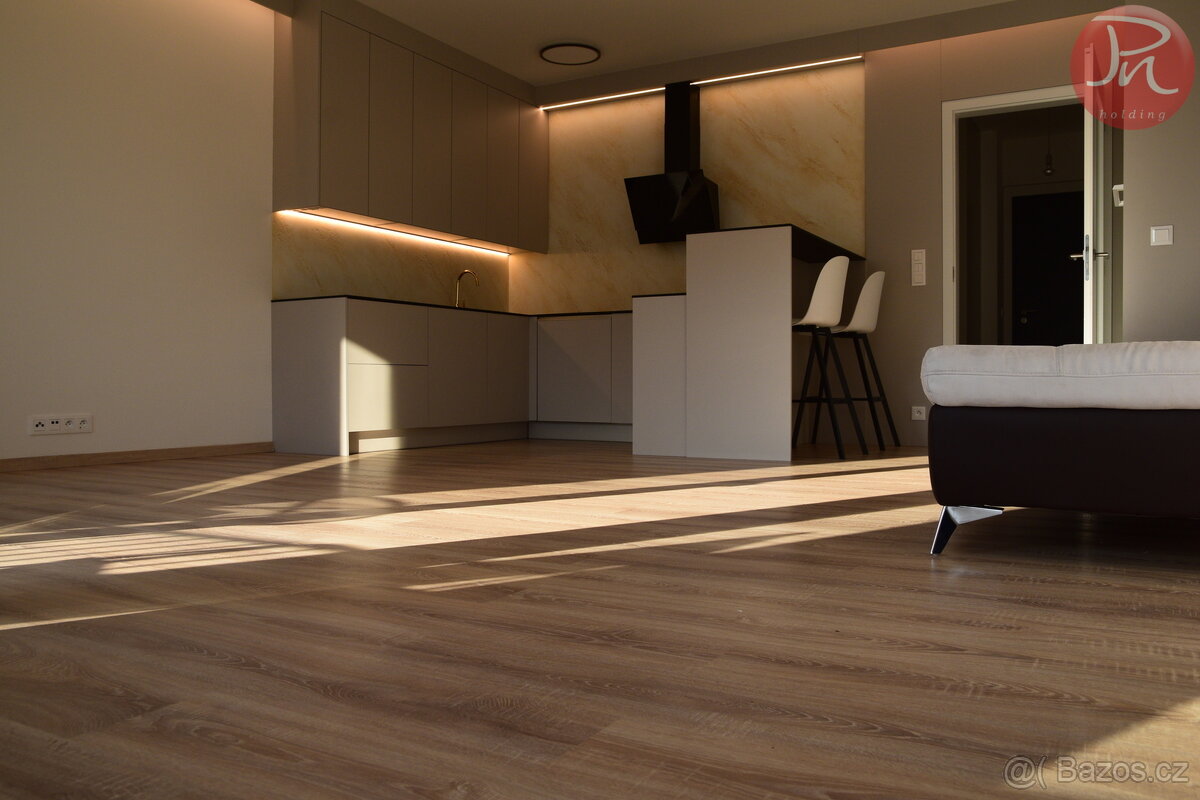 Pronájem luxusního bytu 1+kk – novostavba, 48,63 m², lodžie, - 2