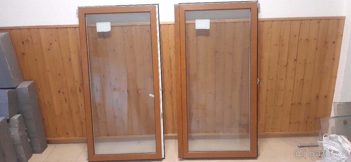 Okno Decro 160x160 cm zlatý dub - 2