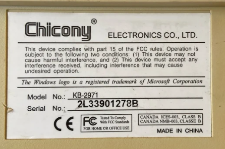 Hydrograficky zdobená klávesnice Chicony - 2