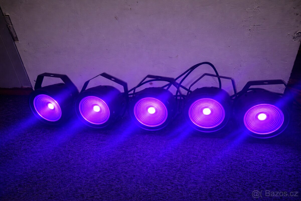 LED PAR DMX RGB/UV světla - 2
