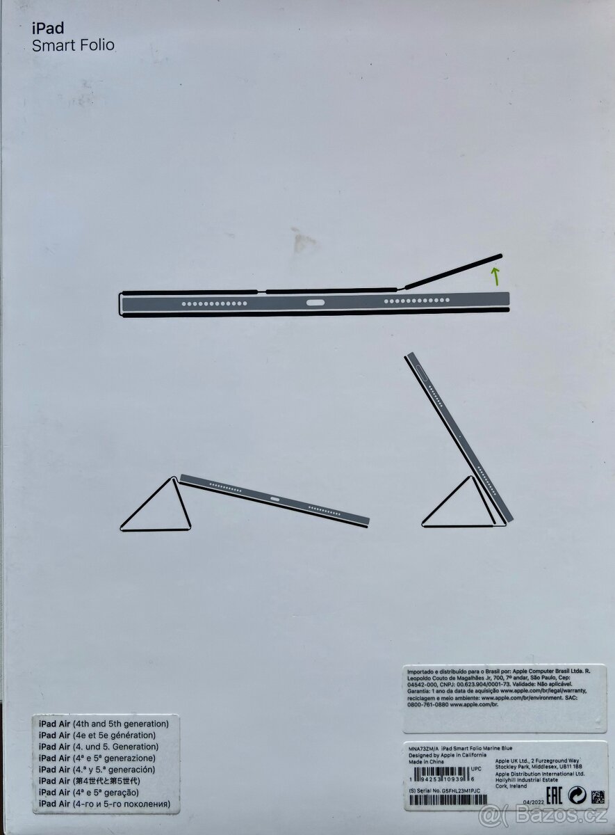 Apple Smart Folio obal iPad Air 11" Modrý - 2